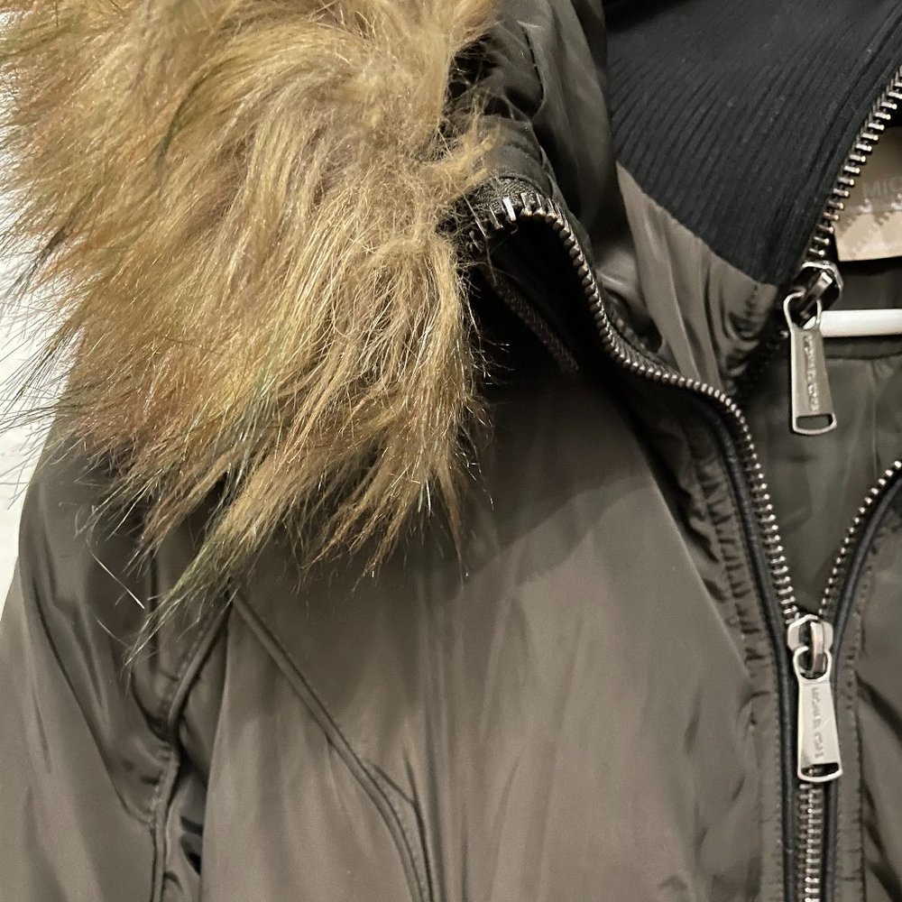 Michael Kors Parka with Faux Fur Hood